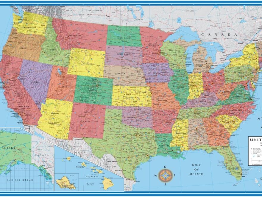 Where can I buy a map of the United States?